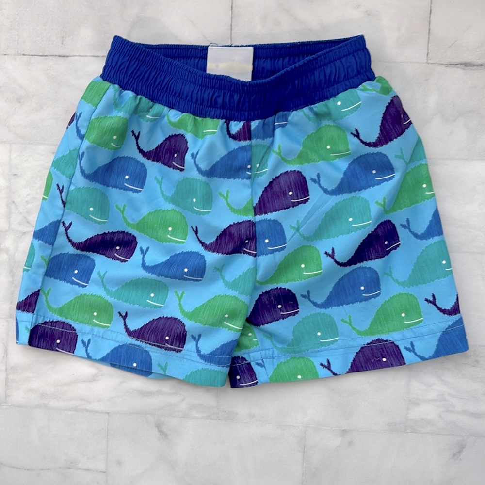 Florence Eiseman Baby Boys’ Whale Print Swim Trunks